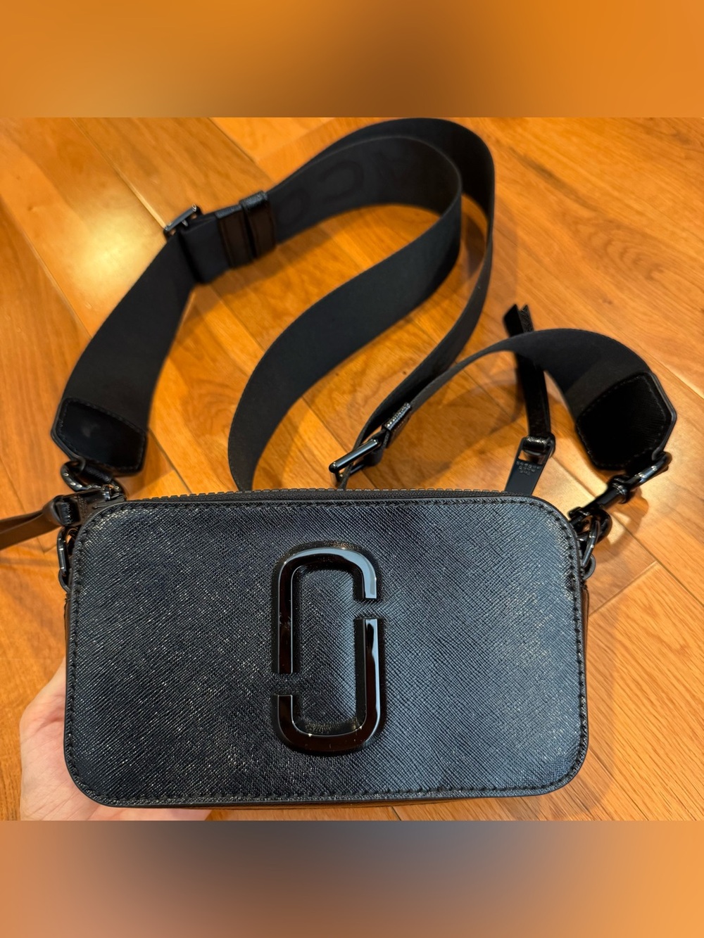 Marc Jacobs Black The Snapshot DTM Crossbody Bag